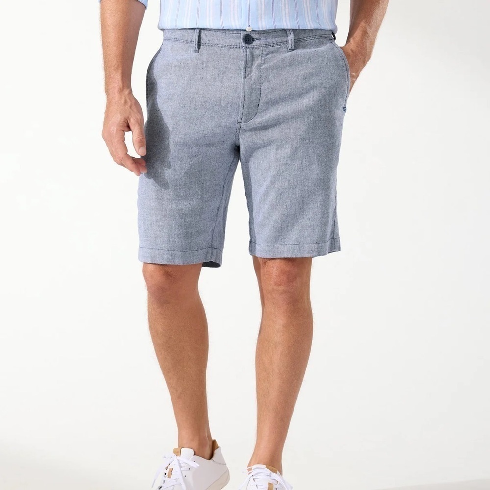 Ted Baker Heathered Blue Bermuda Shorts 30R
